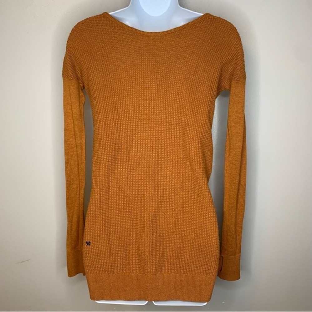Lululemon The Sweater Life Heathered Spicy Pumpkin Knit Sweater - Picture 6 of 12